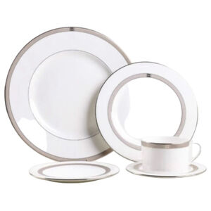Kate Spade By Lenox Noel Platinum 5 Piece Place Setting China Set New No Box